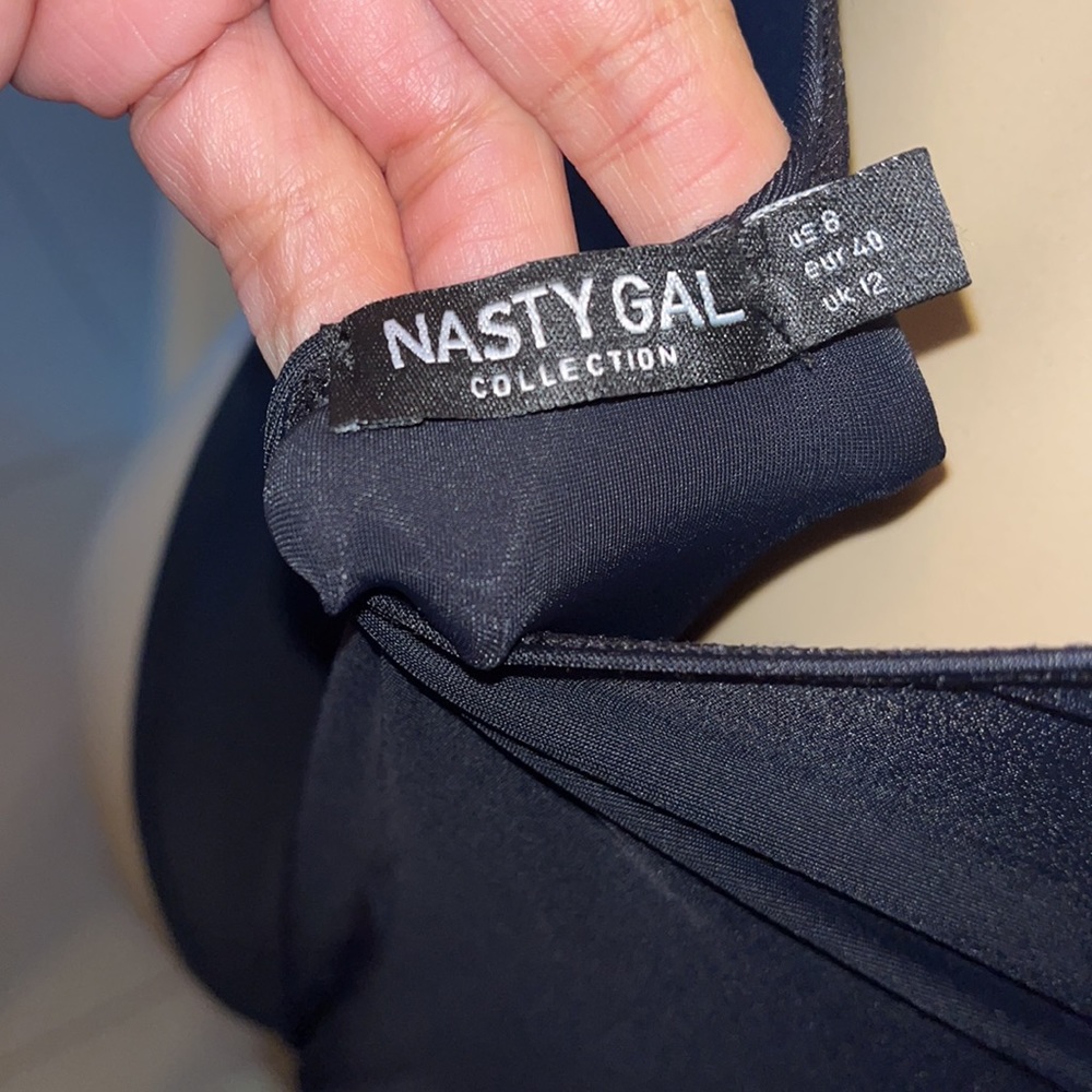 SOLD Nasty Gal Cut Out Back High Leg Swimsuit - Picture 7 of 10